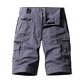thumbnail image 1 of Fesfesfes Fashion Mens Golf Shortswith Pocket Buttons Solid Cargo Shorts Leisure Time Sport Shorts Tooling Short Pants Under 10$, 1 of 9