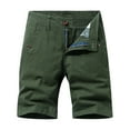 thumbnail image 1 of Fesfesfes Fashion Mens Shorts with Pocket Zipper Buttons Solid Color Cargo Shorts Tooling Short Pants Spring Sale, 1 of 4