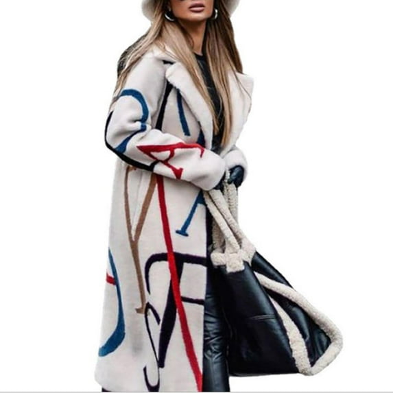 Fesfesfes Fashion Women Flannel Jacket Casual Long Sleeve Button Loose Hoodless Outwear T-Shirt Fall Blouse Tops On Sale