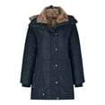 thumbnail image 1 of Fesfesfes Fashion Women Flannel Jacket Long Sleeve Fall Open Front Loose Hooded Zipper Solid Blouse Coat Tops, 1 of 4