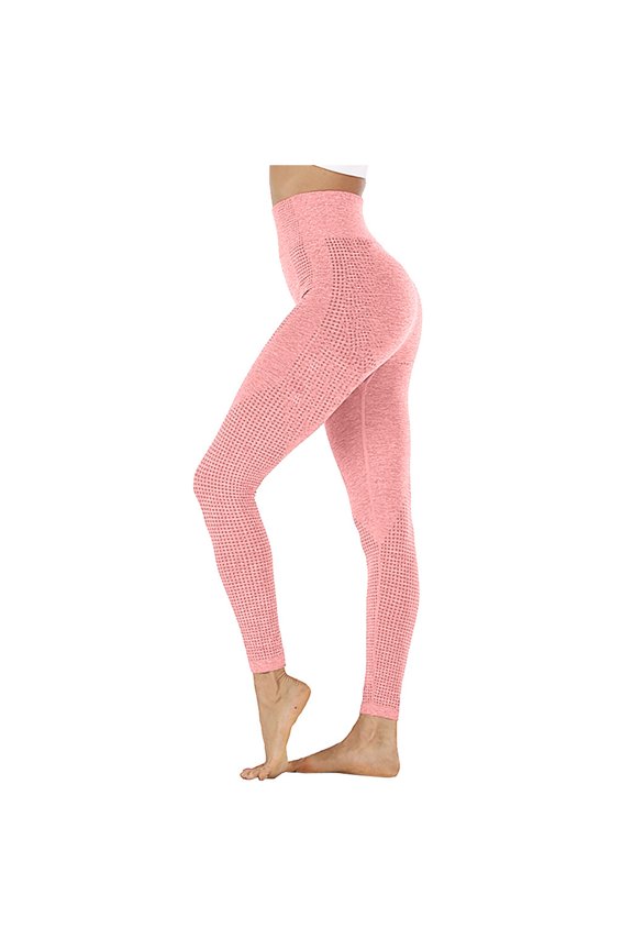 Fashion Women Hip Seamless Point High Waist Speed Dry Pants Fitness Yoga Pants