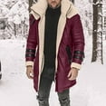 thumbnail image 1 of Fesfesfes Fleece Coat for Men's Fall/Winter Fashion Fleece Denim Jacket Stretch Washed Denim Top Jacket, 1 of 7