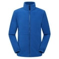 thumbnail image 1 of Fesfesfes Fleece Coat for Men's Fashion Fleece Solid Color Long Sleeve Fall And Winter Shirt Blouse Shirts, 1 of 9