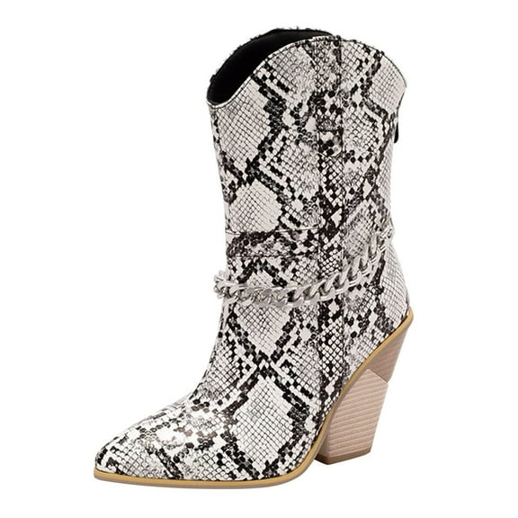 Fesfesfes Fuzzy Boots for Women Fashion Solid Boots Zipper Pointed High Heel Boots Shoes US:8.5(41)