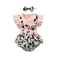 thumbnail image 1 of Fesfesfes Girl Outfits Size 10-12 Toddler Baby Girls Ribbed Sleeveless Top Print Dress Clothes Suit 9-12 Months, 1 of 9