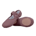 thumbnail image 1 of Fesfesfes Girls Elastic Shoelace Dance Practice Shoes,Solid Color Soft Sole Dance Shoes,Lightweight Kids Training Shoes, Multiple Colors Casual Dance Footwear(Brown,5.5-6 Years), 1 of 4