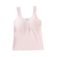 thumbnail image 1 of Fesfesfes Girls Longline Solid Color Camisole Bralette for Tweens Comfortable Wireless No Underwire Seamless Training Bra Soft Breathable Supportive Top for School Everyday Wear(Pink,11-12 Years), 1 of 3