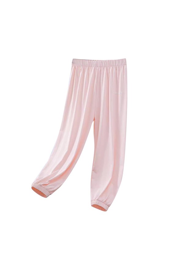 Girls Summer Pants Thin Ice Silk Trousers Sunscreen Proof Pants Sports Speed Drying Pants Loose Comfy Casual Pants
