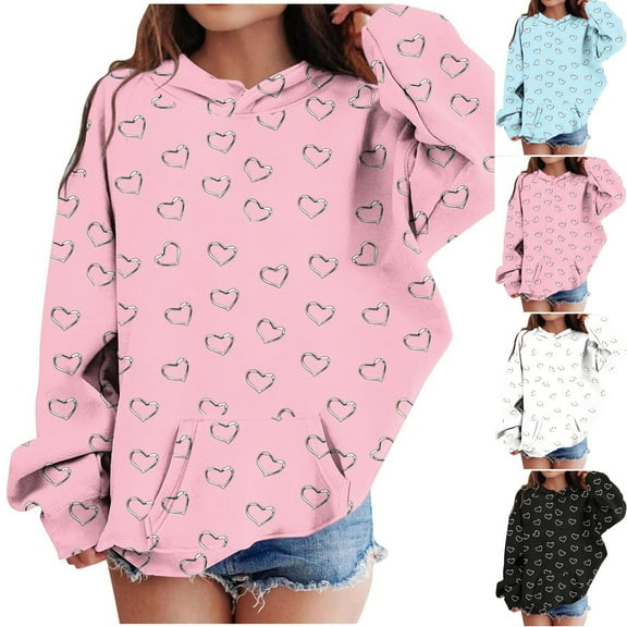 Fesfesfes Grey Crewneck Sweatshirt Children's Shirt Long Sleeved Pattern T-shirt Printed Round Neck Short Top Suitable For Boys And Girls Hooded Sweatshirt