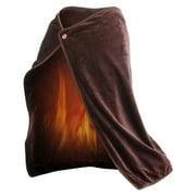 Fesfesfes Heated Blanket Battery Operated, Cordless USB Heated Blanket Shawl, Outdoor Portable Battery Powered Electric Heated Throw, Softnees and Skin Friendly - 27.6"*39.4"