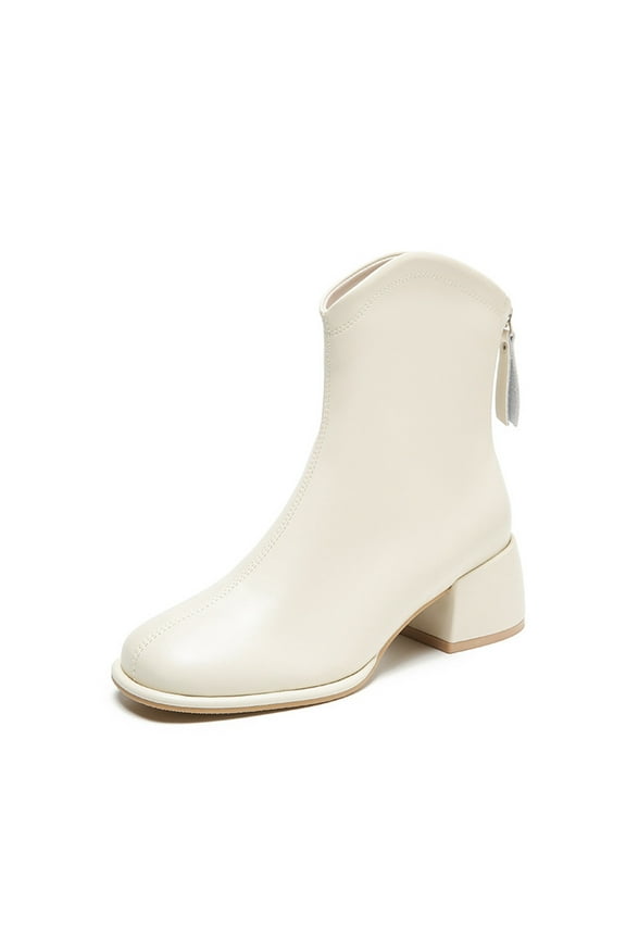 Hidden Heel Zipper Wedge Boots Vintage Calf Boots Women's Faux-Leather Western Flat Boots Calf Boots Women's Flat Boots Womens Boots Knee High 9(42)