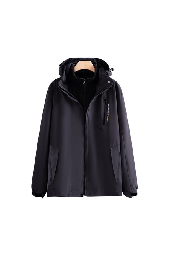 Hiking Jacket for Womens Winter Windproof Three-In-One Outdoors Sports Warm Jacket