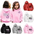 thumbnail image 1 of Fesfesfes Hooded For Girls Children's Shirt Long Sleeved Pattern T-shirt Printed Round Neck Short Top Suitable For Boys And Girls Hooded Sweatshirt, 1 of 1