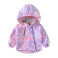 thumbnail image 1 of Fesfesfes Hooded Jackets Kids Double-Face Fleece Jacket Zipper Hoodie Jackets Windbreaker Boys And Girls Outwear Coat Saving Sale, 1 of 1
