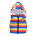thumbnail image 1 of Fesfesfes Hooded Jackets Toddler Winter Warm Down Vests Baby Boys Girls Hoodies Cute Pattern Printed Zipper Jackets Outwear, 1 of 8