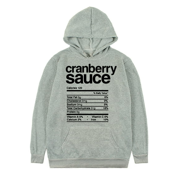 Fesfesfes Hooded Sweatshirt for Men Healthy Recipes Printed Long Sleeve Tops Casual Hooded Pullover Sweatshirt