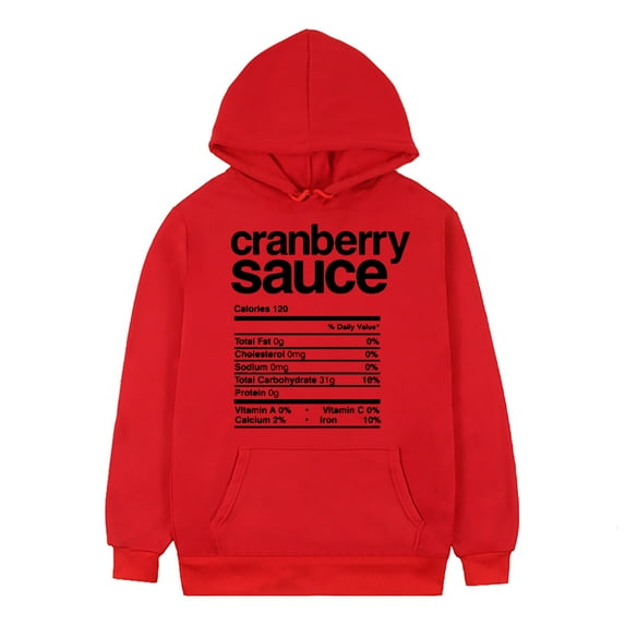 Fesfesfes Hooded Sweatshirt for Men Healthy Recipes Printed Long Sleeve Tops Casual Hooded Pullover Sweatshirt Plus Size $10