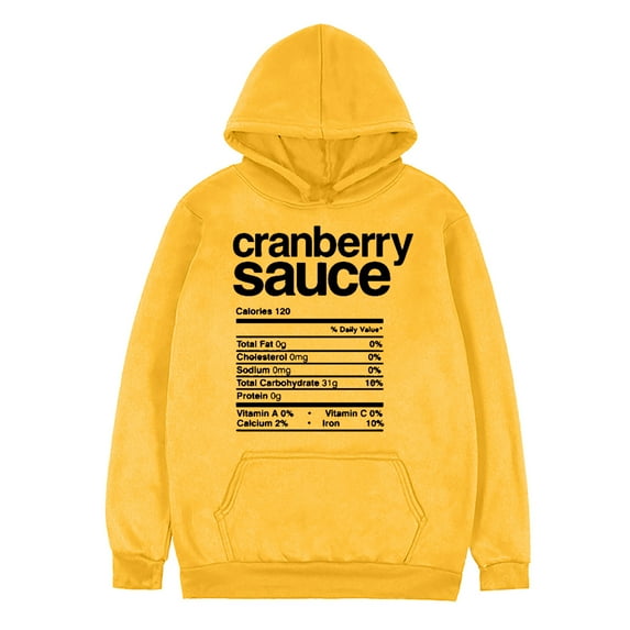 Fesfesfes Hooded Sweatshirt for Men Healthy Recipes Printed Long Sleeve Tops Casual Hooded Pullover Sweatshirt Plus Size $10