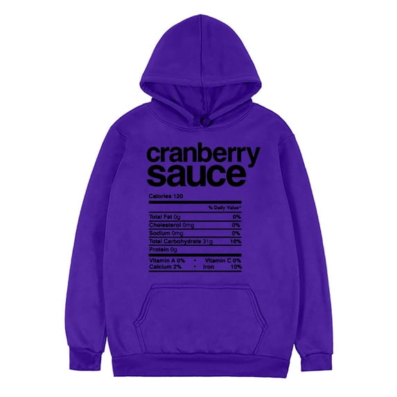 Fesfesfes Hooded Sweatshirt for Men Healthy Recipes Printed Long Sleeve Tops Casual Hooded Pullover Sweatshirt Plus Size $10