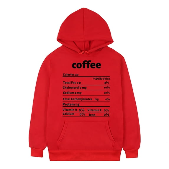 Fesfesfes Hooded Sweatshirt for Men Healthy Recipes Printed Loose Long Sleeve Hooded Tops Casual Pullover Sweatshirt or