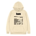 thumbnail image 1 of Fesfesfes Hooded Sweatshirt for Men Healthy Recipes Printed Loose Long Sleeve Tops Casual Hooded Pullover Sweatshirt or, 1 of 2