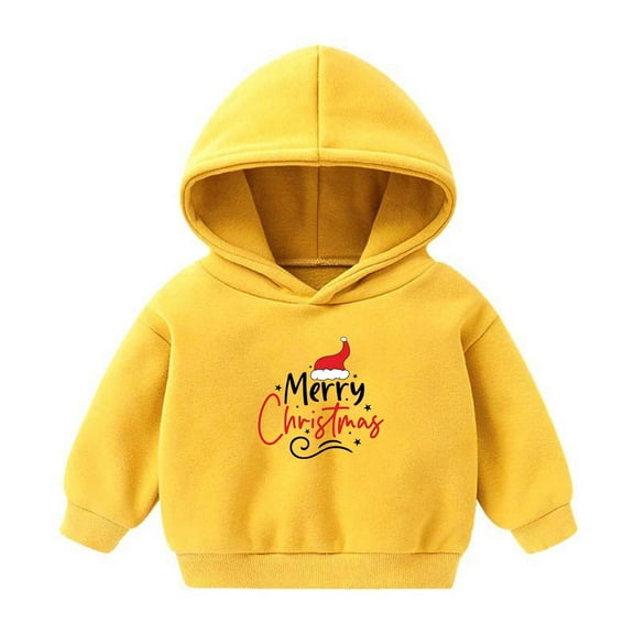 Fesfesfes Hoodie Sweatshirt for Boys and Girls Hoodie Shirts Casual Christmas Print Long Sleeve Tops Children Hooded Pullover Tops