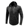 thumbnail image 1 of Fesfesfes Hoodie Tops for Men Men Long Sleeve Casual Loose Hooded Sports T Shirt Solid Crew Neck Pullover Tops Under $10, 1 of 5