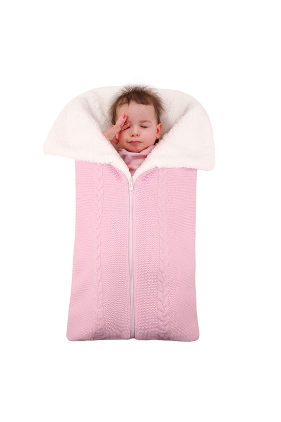 Infant Baby Jumpsuit Cotton Swaddle Sleeping Bag Cute Soft Stroller Knitting Wrap Plus Size $10