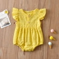 thumbnail image 1 of Fesfesfes Infant Onesies for Baby Girls Summer Sleeveless Cute Breathable Solid Color Rompe Rompers, 1 of 9