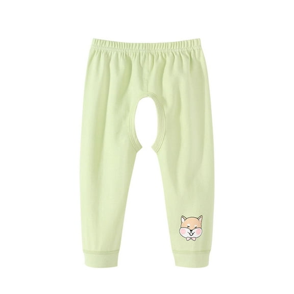 Fesfesfes Infant Open Crotch Pants Baby Thin Pants Casual Elastic Waist Pants Loose Comfortable Pants