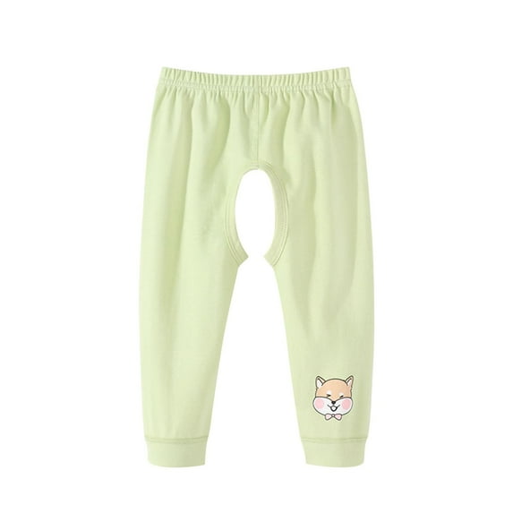 Fesfesfes Infant Open Crotch Pants Baby Thin Pants Casual Elastic Waist Pants Loose Comfortable Pants