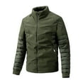 thumbnail image 1 of Fesfesfes Jacket for Men's Fashion Jacket Stand Collar Lightweight Padded Jacket Winter Warm Jacket Casual Coat On Sale, 1 of 6