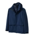 thumbnail image 1 of Fesfesfes Jacket for Women Winter Three-in-one Detachable Down Liner Windproof Plus Velvet Thickened Two-piece Suit(Dark Gray,S(US:4)), 1 of 5