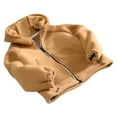 thumbnail image 1 of Fesfesfes Kids Clothing Thick Plush Jacket Coat Fleece Outerwear Big Kids 10 Zipper Windproof And Warm Flannel Coat, 1 of 9