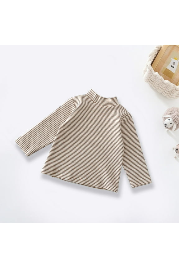 Kids Cute Clothes For 9-10 Bottoming Shirt 2023 Fall And Winter Half Turtleneck Men's And Women's Korean Style Long-Sleeved Inner Solid Top