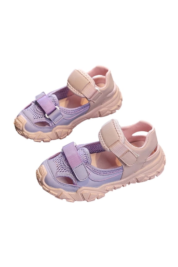 Kids' Five-Toe Water Shoes for Boys and Girls Swimming Skin-Tight Snorkeling Sandals with Quick-Dry Fabric and Non-Slip Sole(Pink,2 Years)