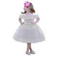 thumbnail image 1 of Fesfesfes Kids Girls Solid Princess Tulle Dress Bridesmaid Pageant Gown Birthday Party Wedding Flower Girls Dress Spring Saving, 1 of 9