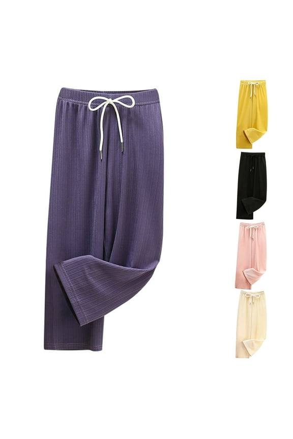 Kids Loungwear Pants Spring Comfy Soft Pants Breathable Wide Leg Pants Home Sleeping Pants Boys and Girls Casual Pants