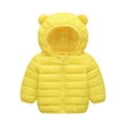 thumbnail image 1 of Fesfesfes Kids Puffer Jacket With Ear Hoodie Cute Winter/Spring Girls Outerwear Boys Infant Baby Children's Baby Down Coat On Sale, 1 of 9