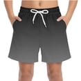 thumbnail image 1 of Fesfesfes Kids Summer Beach Shorts Quick Dry Swim Trunks with Pockets for Boys Outdoor Sports Swimming Surfing Vacation Comfortable Casual Wear(Black,12-13 Years), 1 of 8