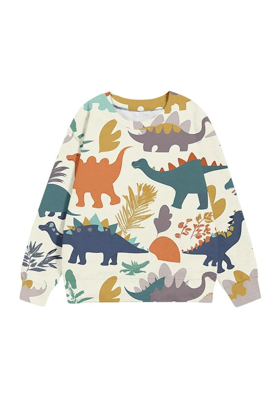 Kids Sweatshirts Children's Shirt Long Sleeved Pattern T-shirt Printed Round Neck Short Top Suitable For Boys And Girls 1-12 T-shirts