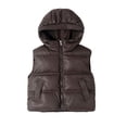 thumbnail image 1 of Fesfesfes Kids Unisex Hooded Puffer Vest Lightweight Padded Winter Gilet Zip Up Sleeveless Warm Outerwear for Boys and Girls Ages 3-15 Years, 1 of 9