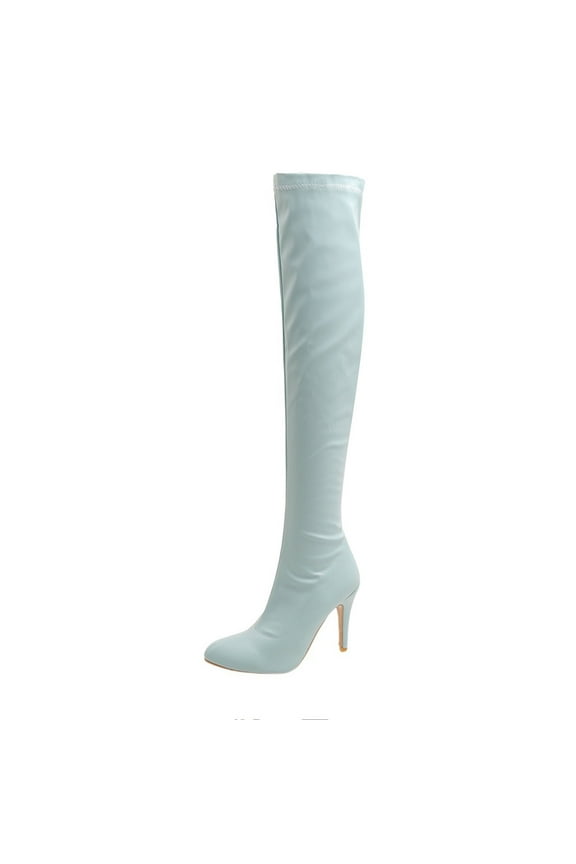 Knee Boots For Women Shoes Winter Pointed Thin High-heeled Boots US:6.5(38)
