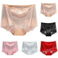thumbnail image 1 of Fesfesfes Lace Underwear For Womens Large Size High Waist Lace Ultra-Thin Breathable Mesh Butt Lifting And Control Panties, 1 of 4