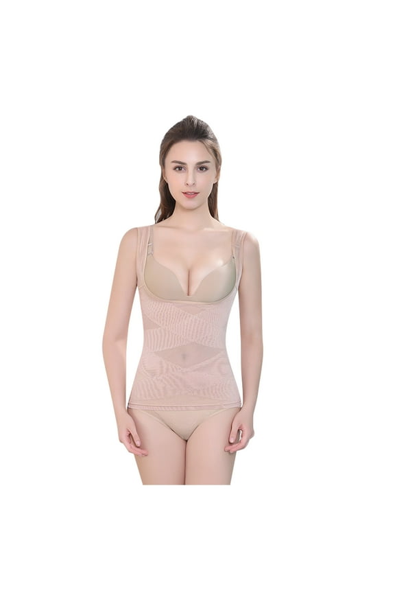 Ladies Low Backer Shapewear Women Mesh Soft Underwear Vest Shaping Body Shaper Corset with Shoulder Strap Shaping Underwear Gifts for Her