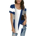 thumbnail image 1 of Fesfesfes Ladies Tops Women Fashion Printed Casual Round Neck Short Sleeve Loose T-Shirt Blouse Tops Womens Tops Casual XL(US:10), 1 of 5