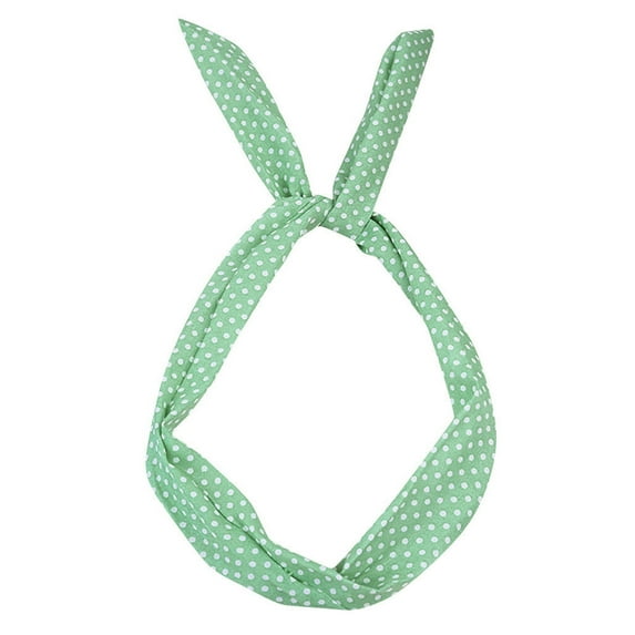 Fesfesfes Ladys Teen Girls Headband Polka Dot Tartan Retro Wire Hair Band,Clearance,Second Piece Free Shipping