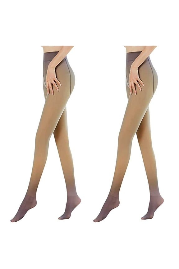 Leggings for Teen Girls Fake Translucent Thicken Pantyhose Ladies Keep Winter Warm Pantyhose Women Solid Fleece Pantyhose Under $10
