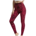 thumbnail image 1 of Fesfesfes Leggings for Women Hight Waist Stretch Snake Pattern Print Yoga Pants Fitness Running Leggings Sports Active Hip Lift Pilates Pants, 1 of 8