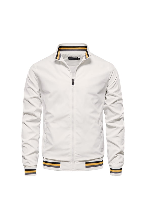 Long Sleeve Shirt Men Heat-proof Casual Zip Warm Windproof Pocket Motorcycle Jacket Coat